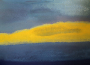“3.4.2013/Wolkenbilder”, stebü, 2013, Painting, Acryl + Leinen, 100cm x 70cm