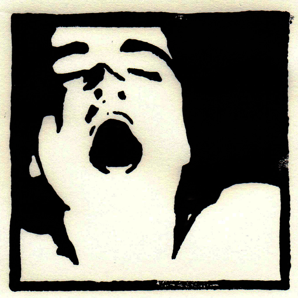 "Eva", stebü, 30.06.2017, Linolschnitt, 10cm x 10cm