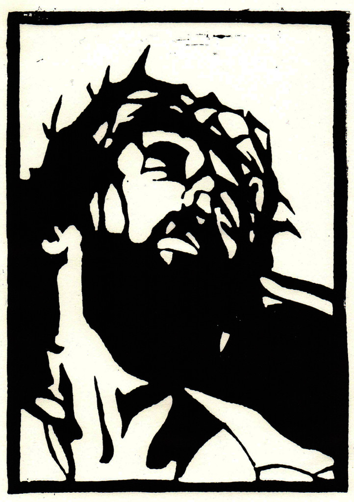 "Ein Mensch", stebü, 19.08.2017, Linolschnitt, 15cm x 21cm